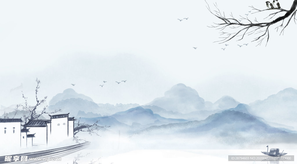 古风山水画
