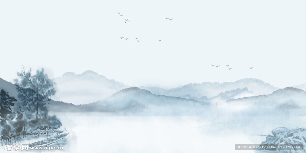 古风山水画