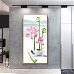 小清新荷花图