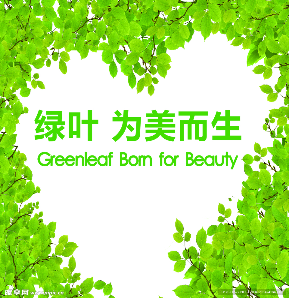 绿叶为美而生