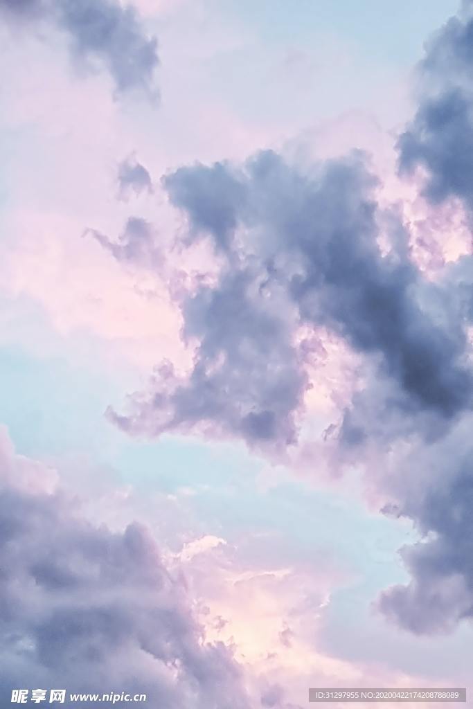 紫色云