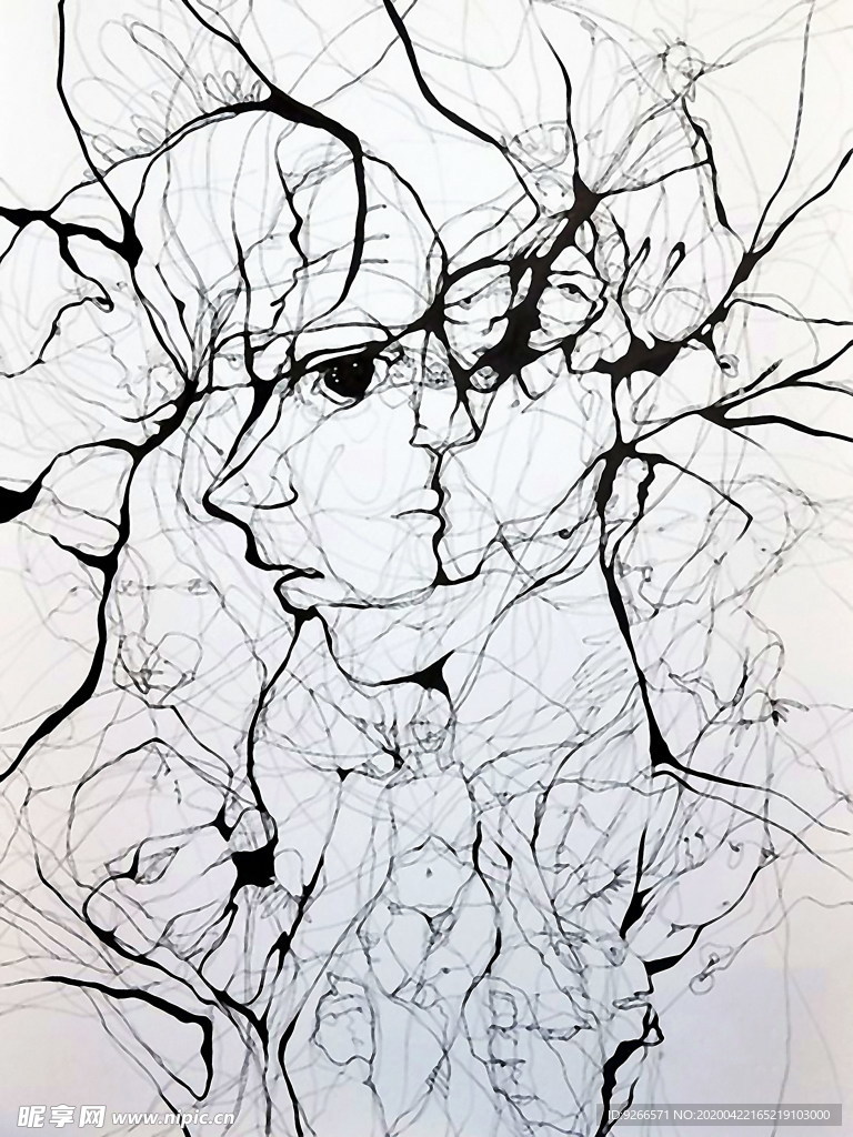 新中式抽象装饰画