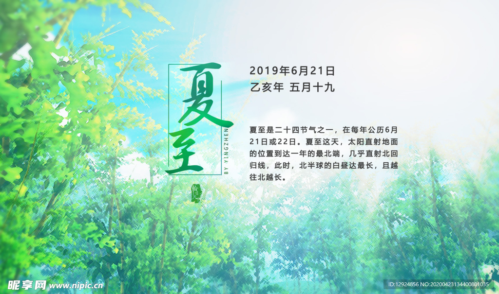 二十四节气  夏至  海报