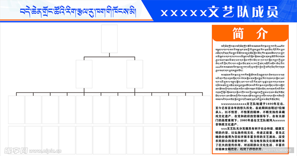 文艺队成员组织构架图