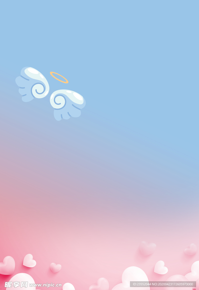 精美紫色蓝色浪漫背景