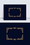 金色欧式花纹边框