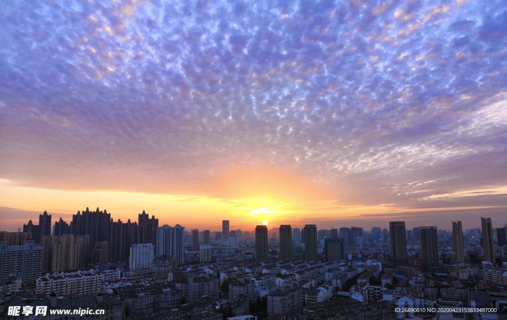 天空 日落 夕阳 合肥