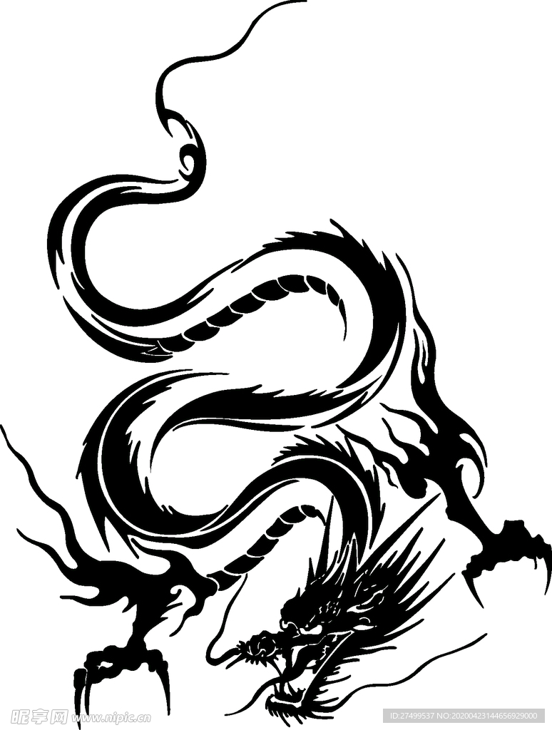 龙线条