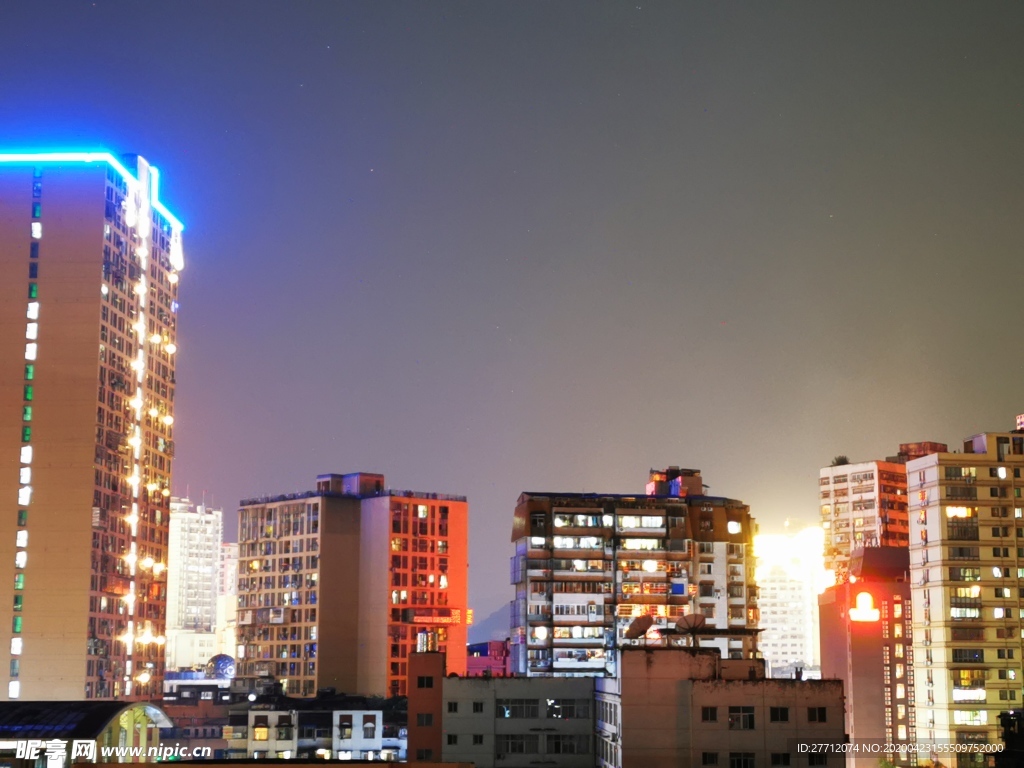 宜昌夜景 建筑