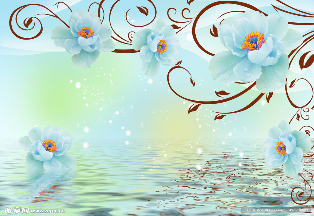 花朵背景墙