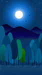 夜色插画