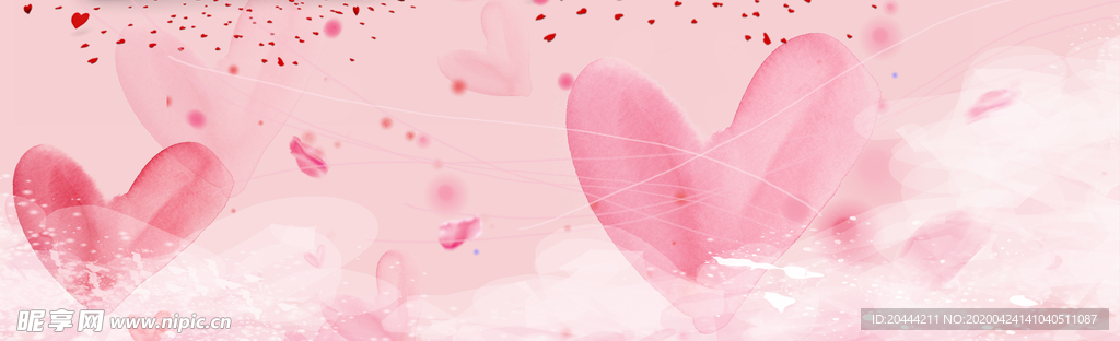 粉色唯美电商banner
