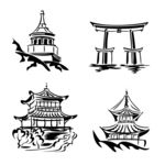 中国风建筑矢量