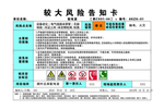 较大风险告知卡