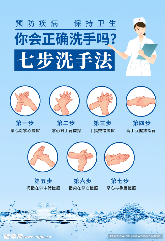 七步洗手法