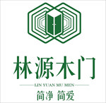 林源木门 logo