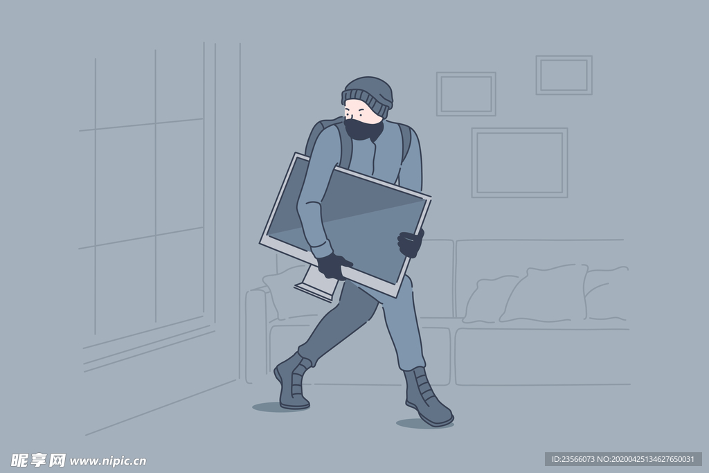 简约人物生活形象插画