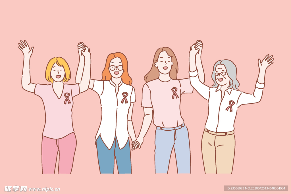 简约人物生活形象插画