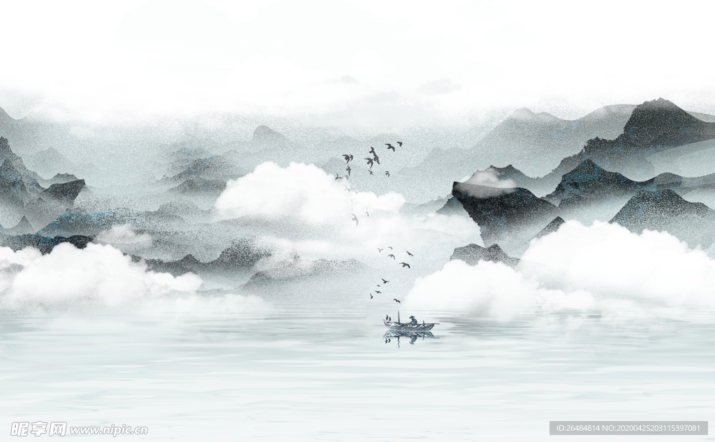山水背景