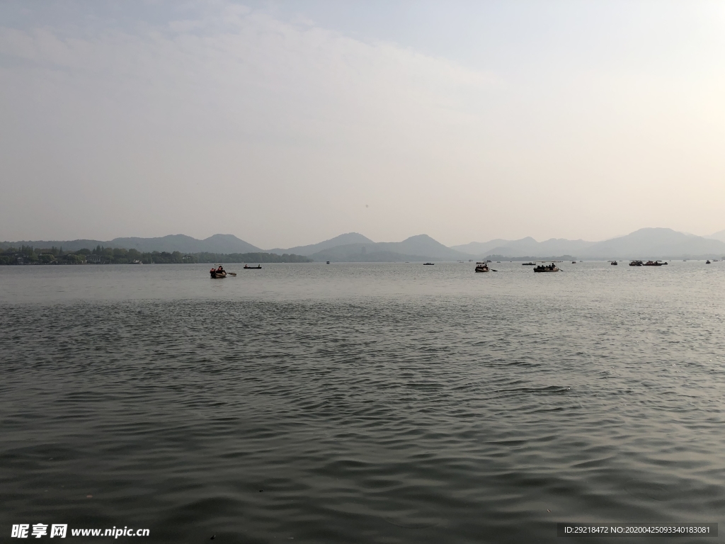 西湖风景 山上 上山 景色 风