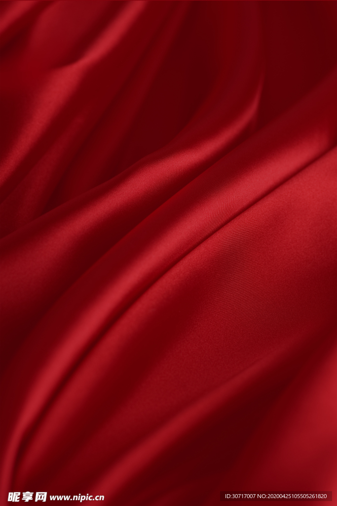 红色绸布背景