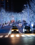 城市夜景马路