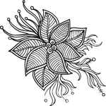 植物花卉素描