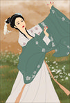 古风美女插画