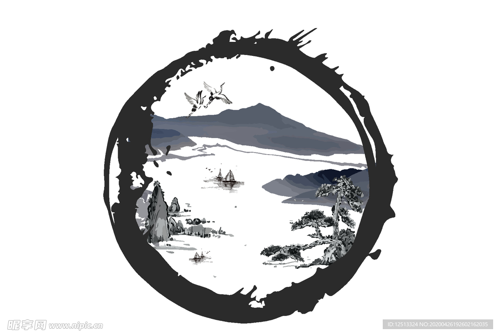 水墨元素