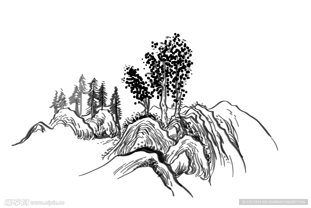 水墨元素