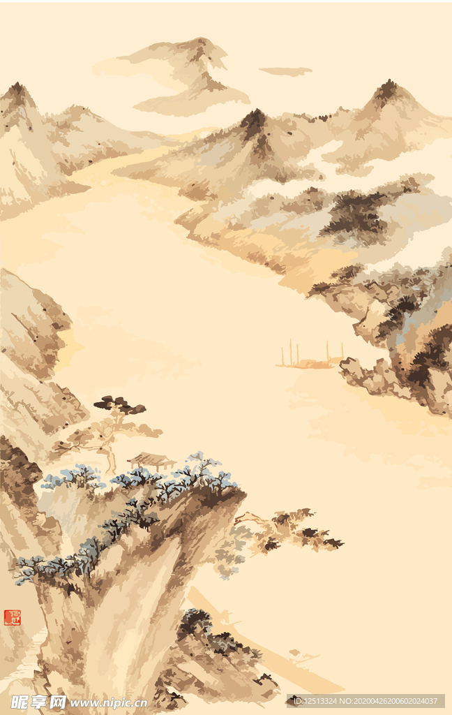 水墨画