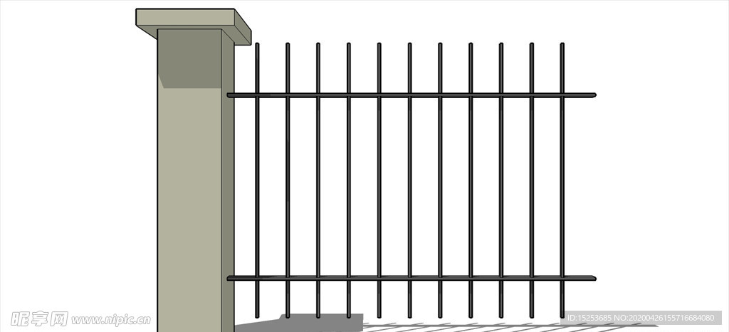 铁栏  铁门 围栏 院子素材
