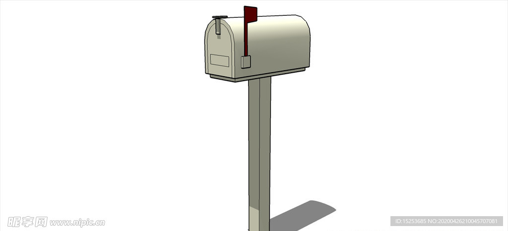 收信箱 邮箱邮筒 室外模型 S