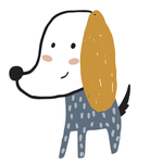 猫狗主题插画图案