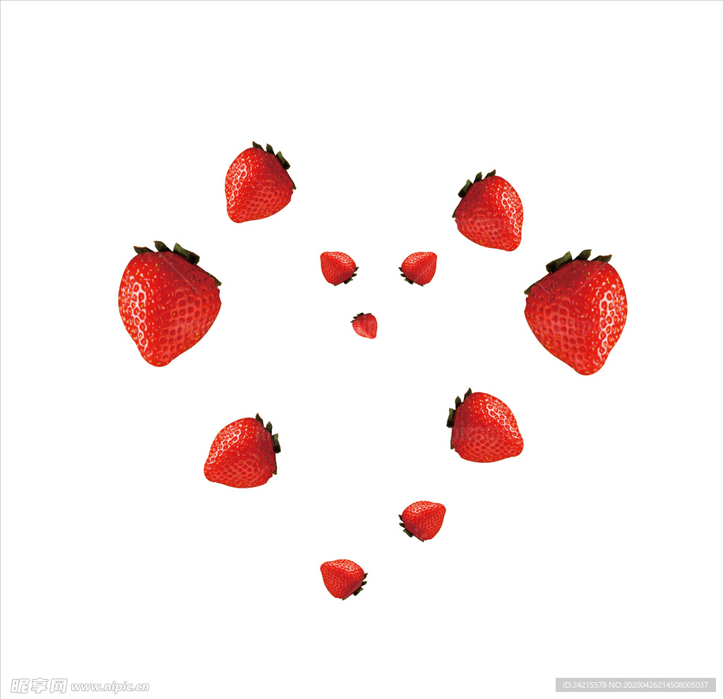 心形草莓可爱造型图片