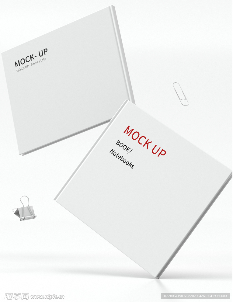 3D横版画册样机