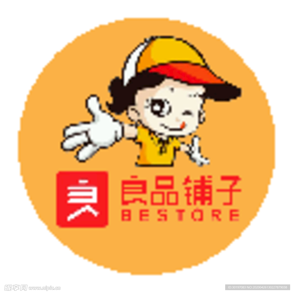 良品铺子芒果干包装logo