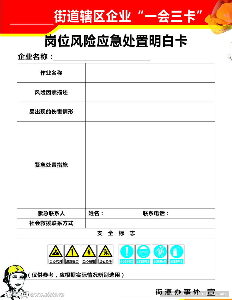 应急处置明白卡