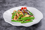 豆角茄子炒瘦肉