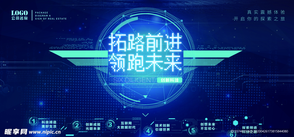 未来科技展板