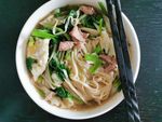 鸡蛋肉丝挂面