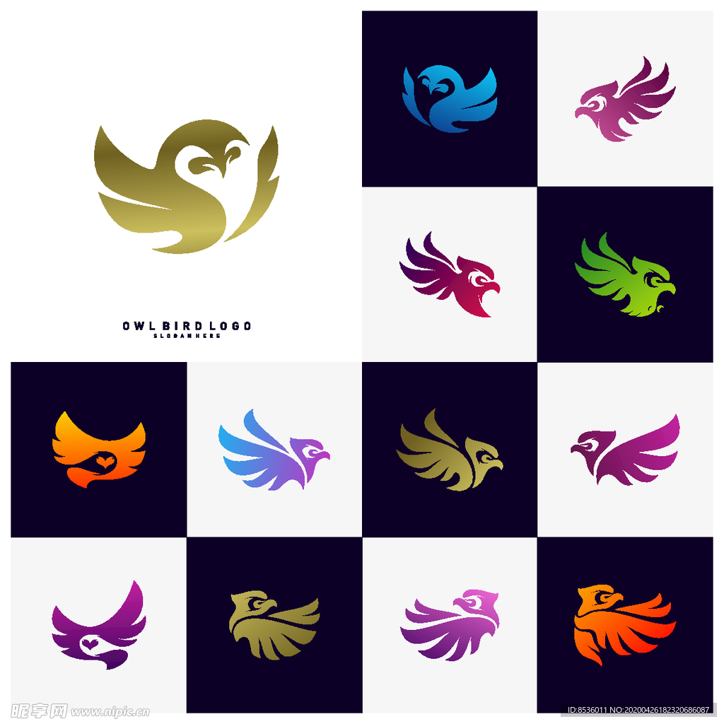 禽类LOGO标志