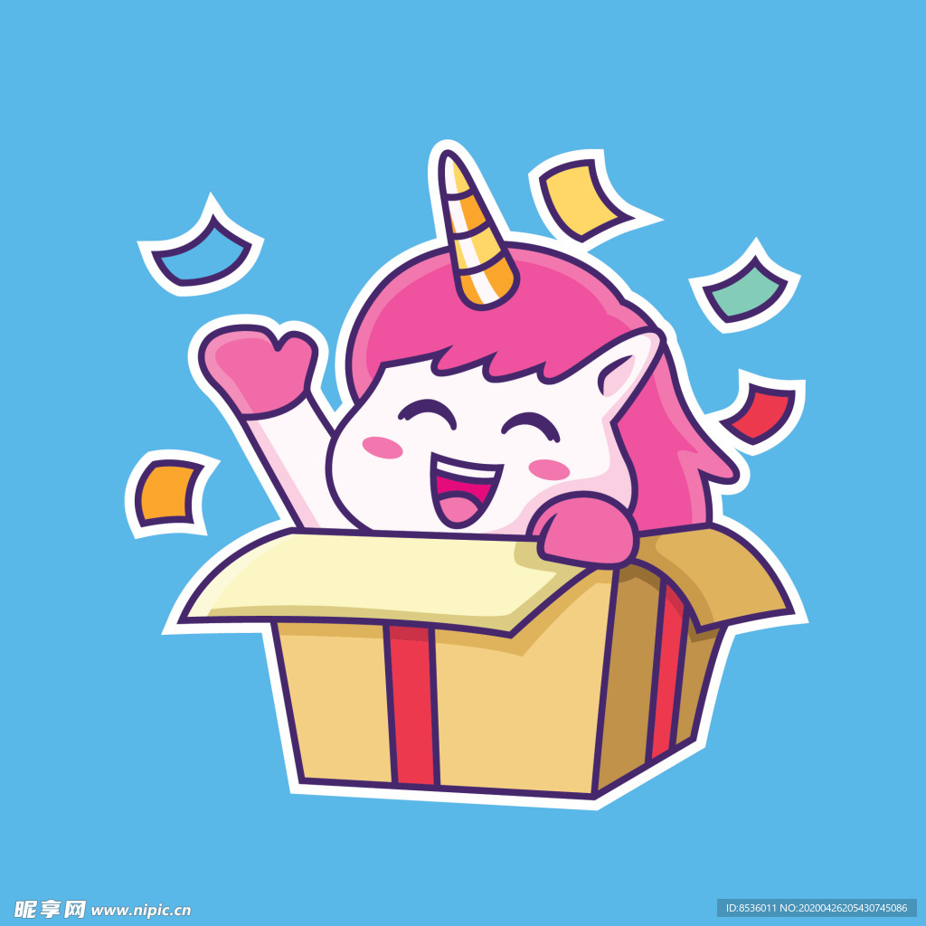 卡通独角兽