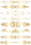 金色矢量花纹底纹
