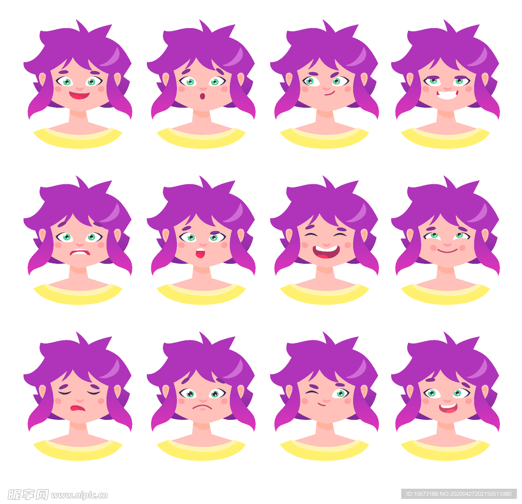 不同表情