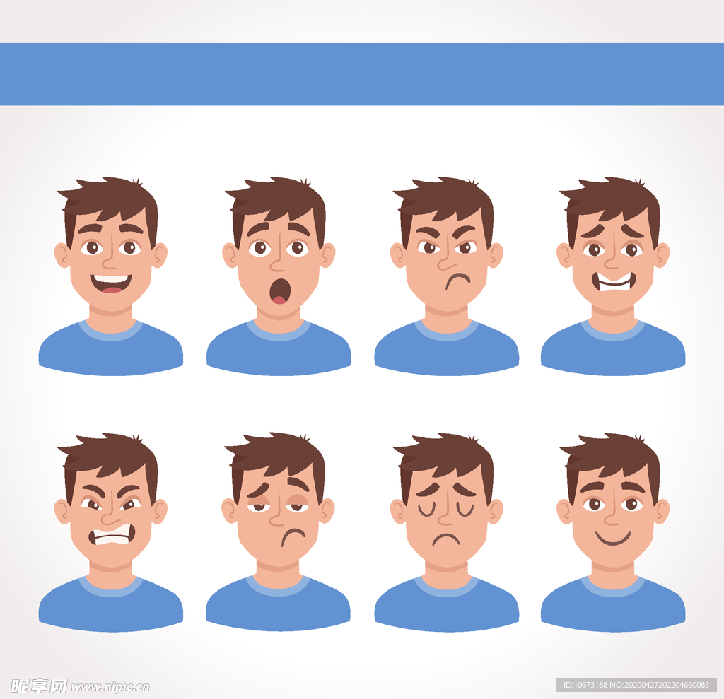 不同表情