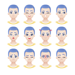 不同表情