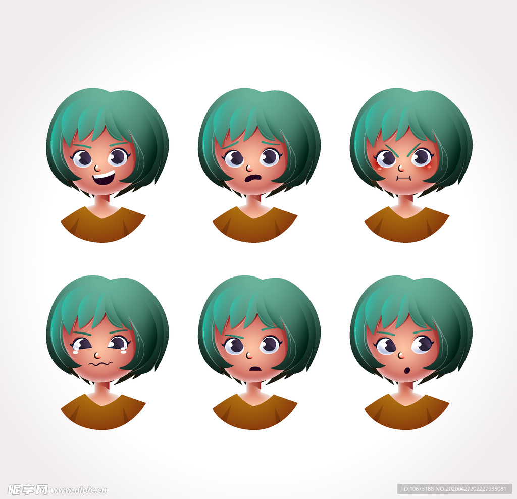 不同表情