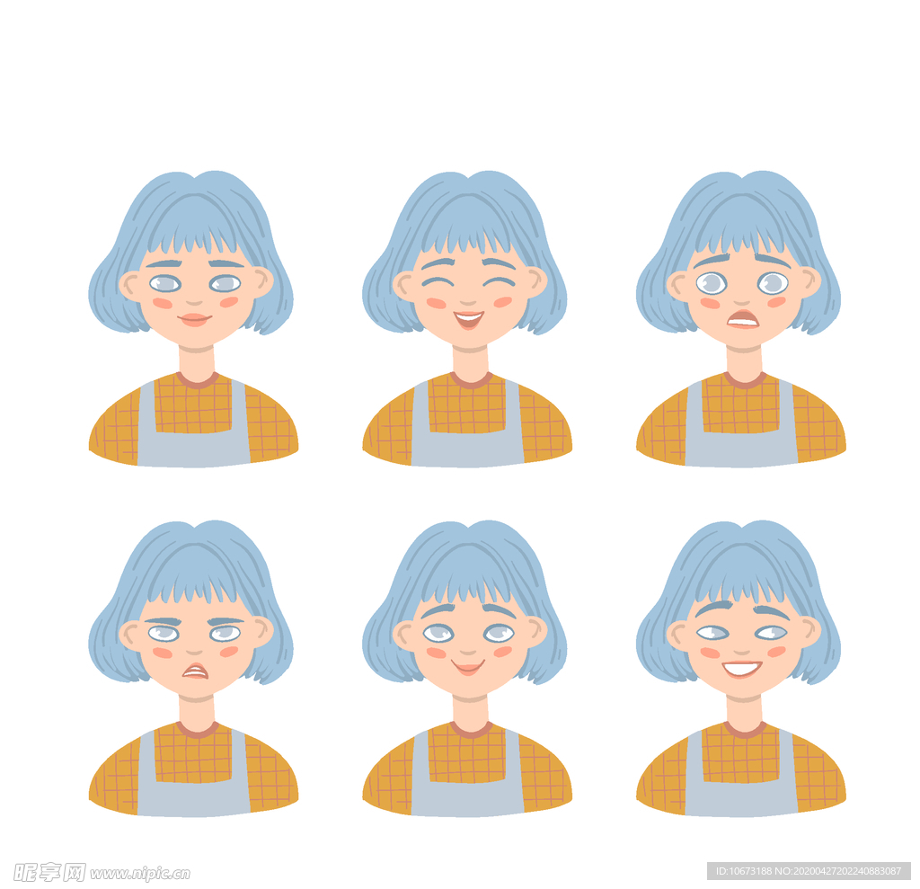 不同表情