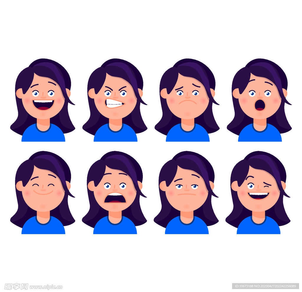 不同表情